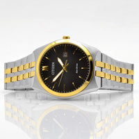 Citizen Men's Watch - Corso Eco-Drive Black Dial Two Tone Bracelet | BM7334-58E ,