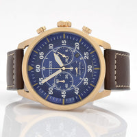 Citizen Men's Eco-Drive Watch - Avion Chronograph Brown Leather Strap | CA4213-18L ,