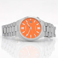 Citizen Men's Watch - Tsuyosa Automatic Orange Dial Silver Tone Bracelet | NJ0151-53Z ,