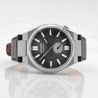 Citizen Men's Watch - Tsuyosa Automatic Analog Grey Dial Black Leather | NK5010-01H ,