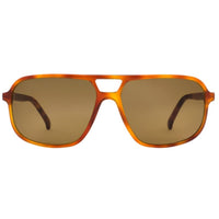 Andy Wolf Men's Sunglasses - Brown Acetate Full Rim Pilot Frame | RONALD D ,
