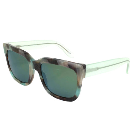Andy Wolf Women's Sunglasses - Multicolor Acetate Full Rim Square Frame | VICTORIA E ,