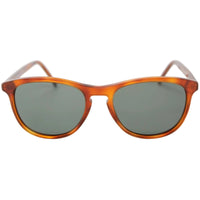 Andy Wolf Unisex Sunglasses - Brown Full Rim Oval Frame Grey Green Lens | VIRTUE D ,