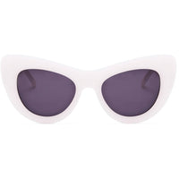 Andy Wolf Women's Sunglasses - White Acetate Full Rim Cat Eye Shape Frame | JAN H ,