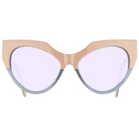 Andy Wolf Women's Sunglasses - Beige/Blue Acetate Full Rim Cat Eye Shape Frame | JOY C ,