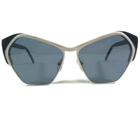 Andy Wolf Women's Sunglasses - Black Grey Metal Full Rim Cat Eye Shape Frame | POWER A ,