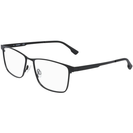 Flexon Men's Eyeglasses - Black Metal Frame with Clip on Lens | FLX1001MAG SET 001 ,