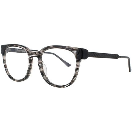 Harry Lary Unisex Eyeglasses - Acetate Black/Multi Full Rim Round Frame | BOSSY-CF4 ,