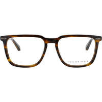 Philipp Plein Unisex Eyeglasses - Brown Havana Full Rim Square Frame | VPP058M 09FM ,