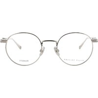 Philipp Plein Unisex Eyeglasses - Metal Palladium Full Rim Round Frame | VPP061M 579 ,