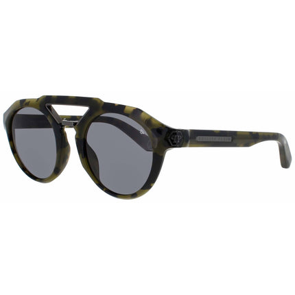 Philipp Plein Men's Sunglasses - Acetate Green Havana Full Rim Frame | SPP045M 092I ,