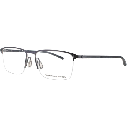 Porsche Design Men's Eyeglasses - Metal Black/Gunmetal Rectangular Frame | P8371 54C ,