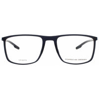 Porsche Design Men's Eyeglasses - Plastic Blue Full Rim Rectangular Frame | P8738 56B ,