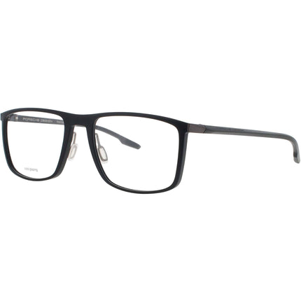 Porsche Design Men's Eyeglasses - Plastic Grey Full Rim Rectangular Frame | P8738 56D ,
