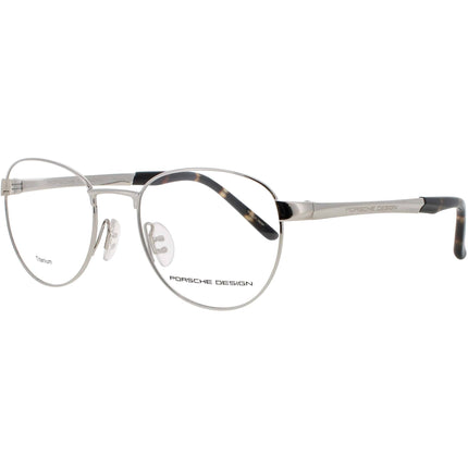 Porsche Design Unisex Eyeglasses - Metal Palladium Full Rim Round Frame | P8369 52C ,