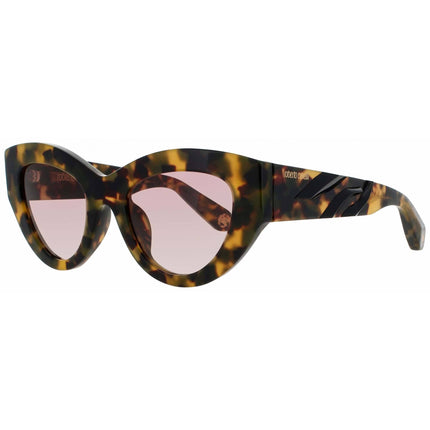 Roberto Cavalli Women's Sunglasses - Vintage Havana Full Rim Cat Eye | SRC009M 0AGG ,