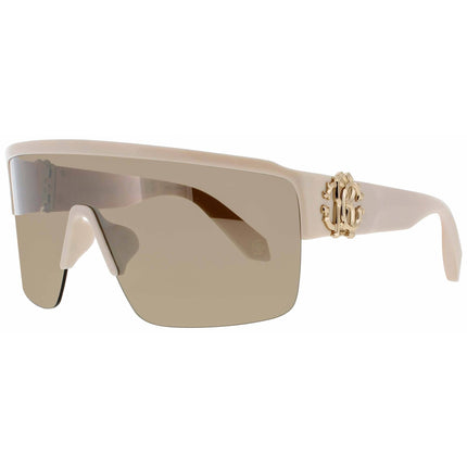 Roberto Cavalli Women's Sunglasses - Beige/Pink Full Rim Square Frame | SRC037M ABAG ,