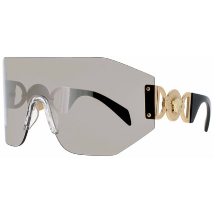 Versace Men's Sunglasses - Metal Grey Mirror Rimless Shield Frame | 0VE2258 10026G ,