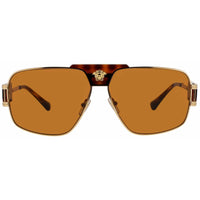 Versace Men's Sunglasses - Gold Full Rim Brown Lens Navigator Frame | 0VE2251 147073 ,