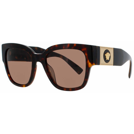 Versace Women's Sunglasses - Acetate Havana Full Rim Square Frame | 0VE4437U 108/73 ,