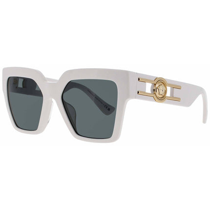 Versace Women's Sunglasses - Gold/White Full Rim Butterfly Frame | 0VE4458F 314/87 ,