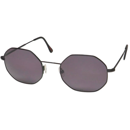 Andy Wolf Men's Sunglasses - Matte Black Geometric Frame Grey Lens | PRESTON E ,