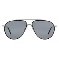 Andy Wolf Men's Sunglasses - Brown Metal Full Rim Pilot Frame Green Lens | ROLI D ,