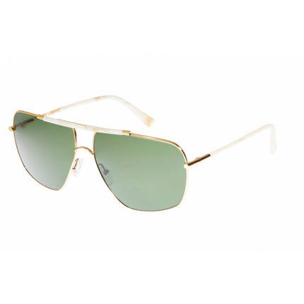 Andy Wolf Unisex Sunglasses - Gold Metal Full Rim Pilot Frame Green Lens | VAST B ,