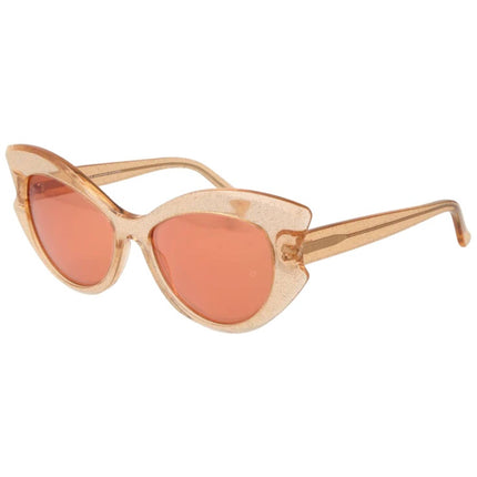 Andy Wolf Women's Sunglasses - Orange Acetate Full Rim Cat Eye Shape Frame | IRINA D ,