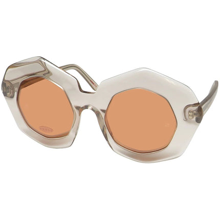 Andy Wolf Women's Sunglasses - Brown Acetate Full Rim Geometric Frame | ANTONIA C ,