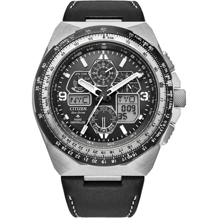 Citizen Men's Watch - Promaster Skyhawk A-T Ana-Digi Dial Black Strap | JY8149-05E ,