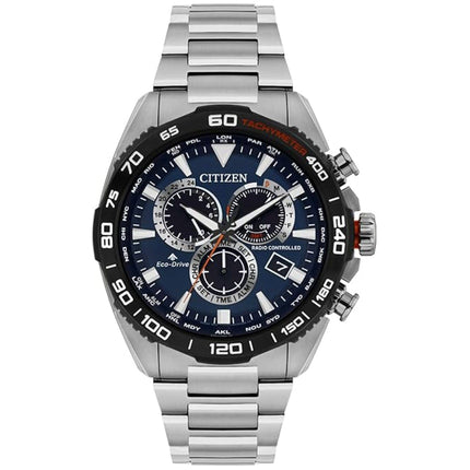 Citizen Men's Watch - Promaster Chronograph Blue Dial Steel Bracelet | CB5034-58L ,
