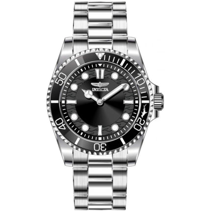 Invicta Men's Watch - Pro Diver Quartz Black Dial Stainless Steel Bracelet | 49693 ,