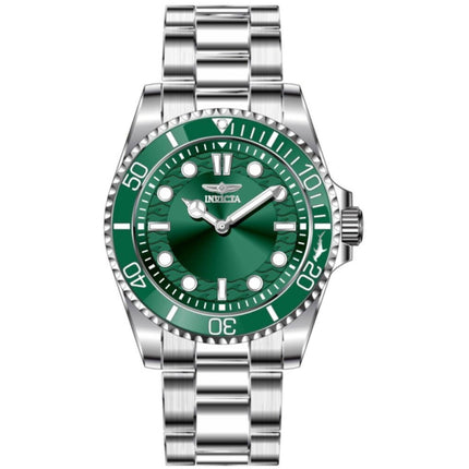Invicta Men's Watch - Pro Diver Quartz Green Dial Stainless Steel Bracelet | 49695 ,