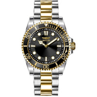 Invicta Men's Watch - Pro Diver Black Dial Two Tone Stainless Steel Bracelet | 49698 ,