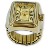 Invicta Women's Ring Watch - Mini Angel Quartz Gold Tone Dial Bracelet | 49895 ,