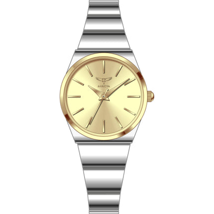 Invicta Women's Watch - Celestial Gold Tone Dial Silver Tone Alloy Bracelet | 69045 ,