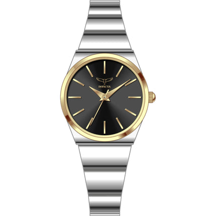 Invicta Women's Watch - Celestial Quartz Black Dial Silver Alloy Bracelet | 69047 ,