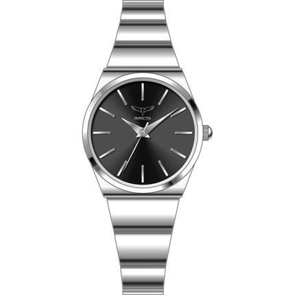 Invicta Women's Watch - Celestial Quartz Black Dial Silver Tone Alloy Bracelet | 69052 ,