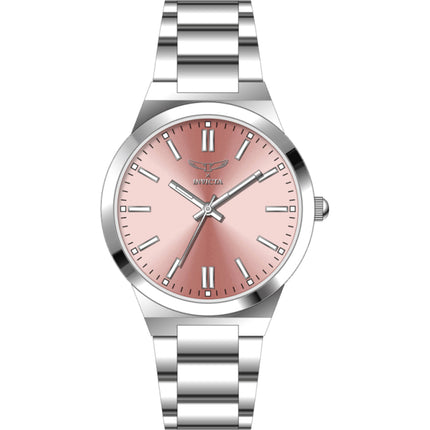 Invicta Women's Watch - Celestial Quartz Pink Dial Silver Alloy Bracelet | 69055 ,
