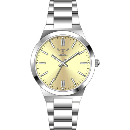 Invicta Women's Watch - Celestial Gold Tone Dial Silver Alloy Bracelet | 69057 ,