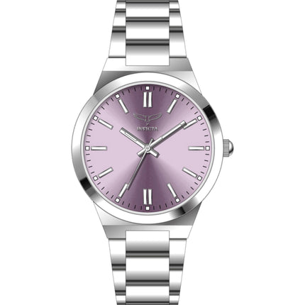 Invicta Women's Watch - Celestial Quartz Purple Dial Silver Alloy Bracelet | 69058 ,