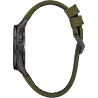 Citizen Men's Watch - Eco-Drive Black Case White Dial Green Strap | AW1575-16A ,