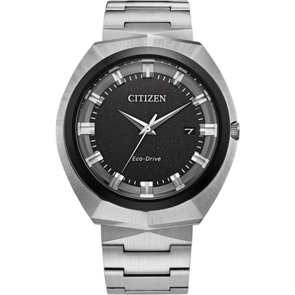 Citizen Men's Watch - Eco-Drive 365 Black Dial Stainless Steel Bracelet | BN1014-55E ,