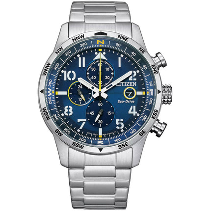 Citizen Men's Watch - Chronograph Blue Dial Stainless Steel Bracelet | CA0790-59L ,