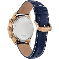 Citizen Men's Watch - Eco-Drive Chronograph Blue Dial Leather Strap Date | CA4503-00L ,