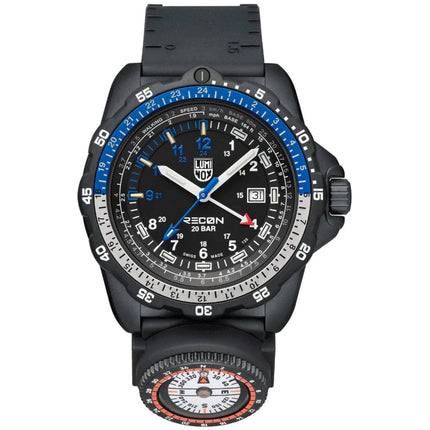 Luminox Men's Watch - Recon Nav Spec Rotating Bezel Black Dial Rubber Strap | 8833 ,