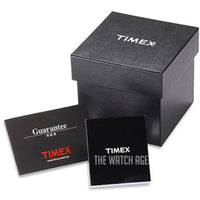 Timex Men's Watch - Mod 44 Quartz White Dial Black Leather Strap | TW2U304009J ,