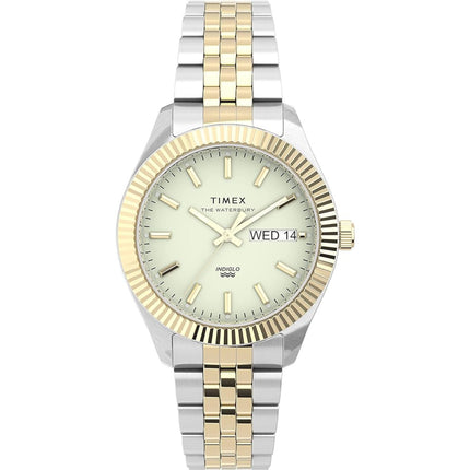 Timex Women's Watch - The Waterbury Gold Tone Dial Two Tone Bracelet | TW2U78600VQ ,