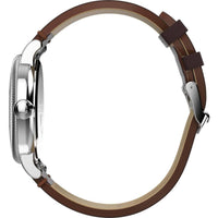 Timex Women's Watch - The Waterbury Navy Blue Dial Brown Leather Strap | TW2W20400VQ ,